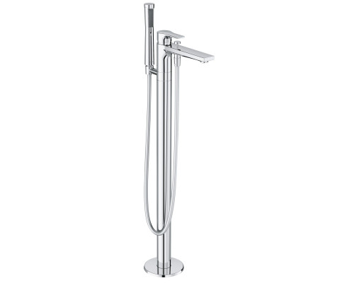 Kludi 48 590 0565 Zenta SL Смеситель для ванны напольный, с душевым набором (внешняя монтажная часть 485900565