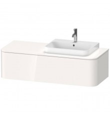 Duravit Happy D.2 Plus Тумба подвесная 130x55х35.4см, с раковиной и 1 ящиком, DX, цвет: белый глянцевый. 2318600000,  HP031KR2222,  HP4932R2222