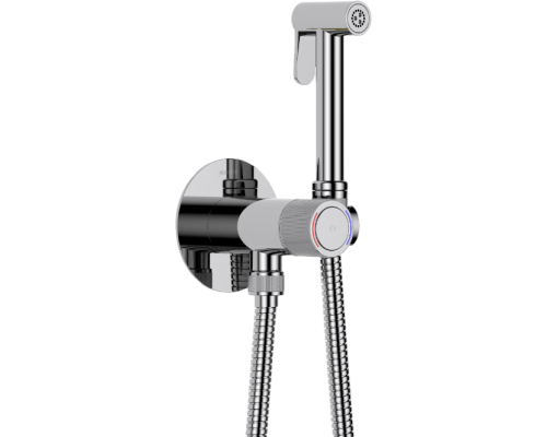 Гигиенический душ AQUATEK Бетта AQ1023CR со смесителем, С ВНУТРЕННЕЙ ЧАСТЬЮ, хром