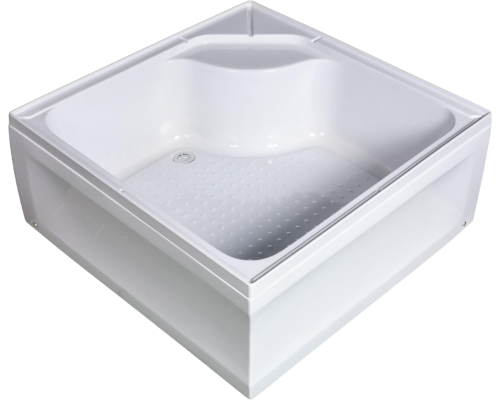 Поддон для душа WEMOR 10000006060 90/41 S, с сиденьем