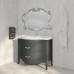TW Armony Тумба с раковиной 112х62см., 2 ящика, доводчики Blum, цвет: Grafite/серебро античное. ARM2110-GF+GIU200110/ALZA bi*1 комплект