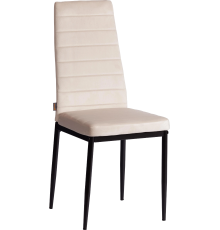 Комплект стульев TetChair Модерн Easy (mod. JSC02-1) флок beige HLR2, ножки черные, 6 шт.