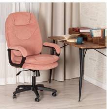 Кресло руководителя TetChair Comfort LT 22, флок розовый 137
