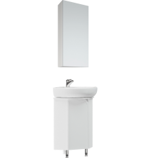 Мебель для ванной комнаты Corozo Сириус 40 напольная, угловая, белая