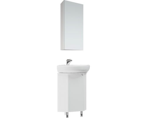 Мебель для ванной комнаты Corozo Сириус 40 напольная, угловая, белая