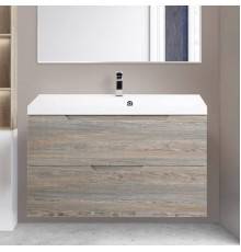 Тумба с раковиной BelBagno Vittoria 100 подвесная, pino, белая глянцевая раковина