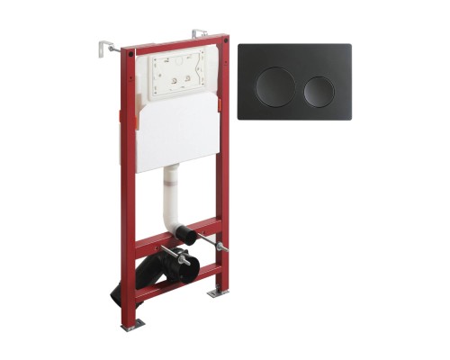 Система инсталляции для унитазов Agger ACC500 с кнопкой смыва APB0144 черная