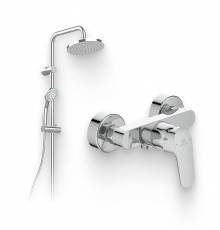 Душевой комплект Смеситель для душа Ideal Standard Ceraflex B1720AA + Стойка IdealRain Eco A6281AA