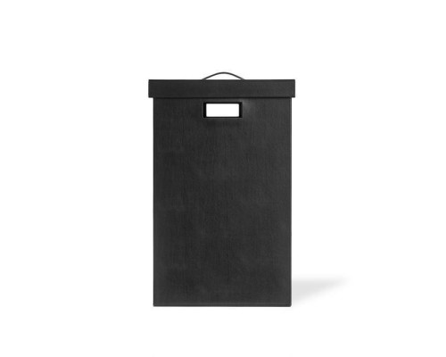 Decor Walther Brownie WB Корзина для белья 38.5x38.5x60.5, с крышкой, напольная, цвет: черная кожа. 0924960 Decor Walther Brownie WB Корзина для белья 38.5x38.5x60.5, с крышкой, напольная, цвет: черная кожа. 0924960