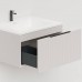 Salini Touch Тумба подвесная 60х50х32см., с раковиной, 1 ящик, верт. фрез., цвет: Сreamy. T600V1CON205