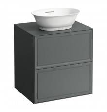 Laufen New Classic Тумба с раковиной, 57.5x45.5x60см, 2 ящика, подвесная, цвет: серый. 8.1285.2.400.112.1,  4.0600.2.085.627.1