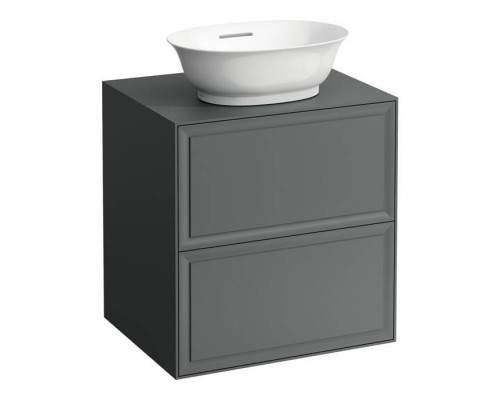 Laufen New Classic Тумба с раковиной, 57.5x45.5x60см, 2 ящика, подвесная, цвет: серый. 8.1285.2.400.112.1, 4.0600.2.085.627.1 Laufen New Classic Тумба с раковиной, 57.5x45.5x60см, 2 ящика, подвесная, цвет: серый. 8.1285.2.400.112.1, 4.0600.2.085.627.1