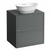 Laufen New Classic Тумба с раковиной, 57.5x45.5x60см, 2 ящика, подвесная, цвет: серый. 8.1285.2.400.112.1, 4.0600.2.085.627.1
