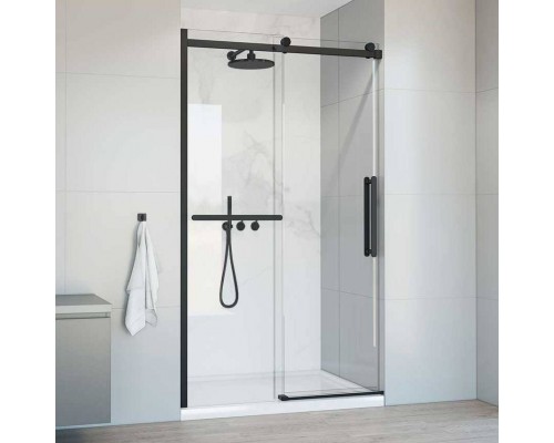 Душевая дверь в нишу Vincea Como Soft VDS-1CS120CLB 120 см профиль черный