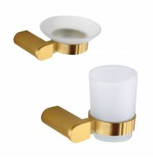 Набор Стакан Nofer Capri 16231.G + Мыльница 16225.G