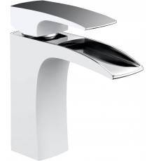 Смеситель для раковины AltroBagno Cascata 0111 BiCr белый, хром