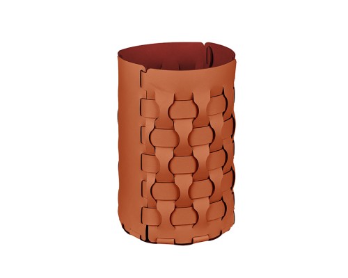 ADJ Корзина для мусора Dubai, D22xH35 см., цвет: коньяк/бордо. 2235.09/30