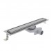 Plumberia Selection Трап душевой PS IN-TILE 6x60 2устор. накладка из нерж.стали, комбинир.затвор с горизонт. Выпуском Ду 50мм,40л/мин, цвет: нержавеющая сталь. PST60MT