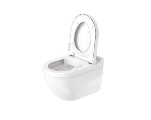 Duravit Starck 3 Унитаз подвесной безободковый, 540х360 мм, с сиденьем микролифт, цвет белый. 45270900A1 (2527090000+006389)