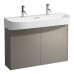 Laufen Sonar Комплект мебели с раковиной, 1000x420x145 мм., с 2 отверстиями для смесителя, база под раковину 975х240х600 мм, 2 дверцы, цвет: титан. 4.0548.4.034.042.1, 8.1034.7.000.107.1
