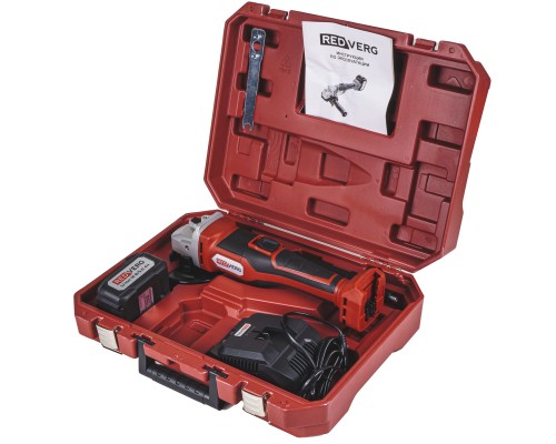 Машина шлифовальная угловая аккумуляторная REDVERG RD-AG18K/U