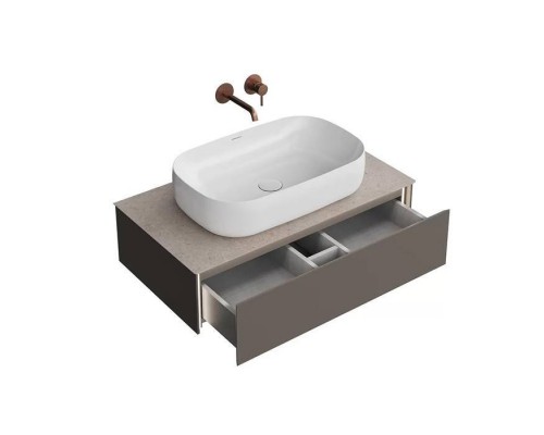 Kerama Marazzi Magica Тумба подвесная, 88.4х48.5х22см., 1 ящик, цвет: вечерний серый матовый. MA.90.1\EGR.M