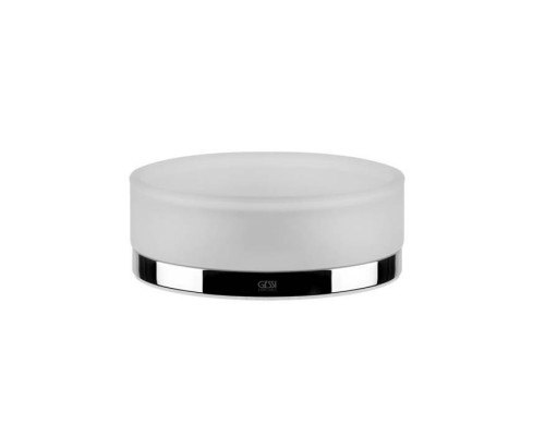 Gessi Emporio accessories Мыльница настольная, сатинированное стекло, цвет: хром. 38827#031 Gessi Emporio accessories Мыльница настольная, сатинированное стекло, цвет: хром. 38827#031