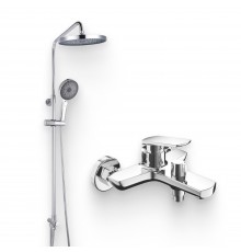 Душевой комплект Смеситель IDDIS Esper ESPSB00i02WA + Стойка SpaHome SPA3F0Ci76