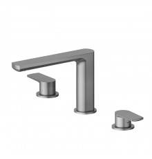 Newform Haka Смеситель для раковины, 3 отв., без донного клапана, цвет: PVD brushed gun metal. 72000.59.064