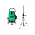 Комплект Лазерный уровень INSTRUMAX Constructor 4D GREEN+штанга элевационный INSTRUMAX LP-300 в комплекте с треногой (3 м)