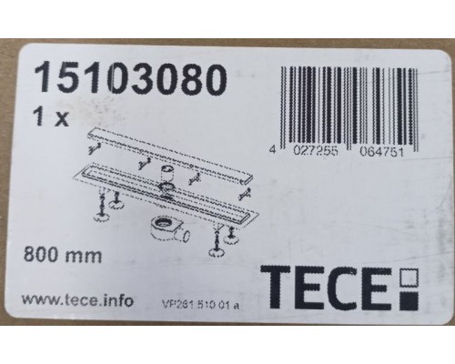 SaleTece15103080 Комплект для монтажа дренажного канала 2 в 1, 800 мм, с лотком tile Sale15103080_1041