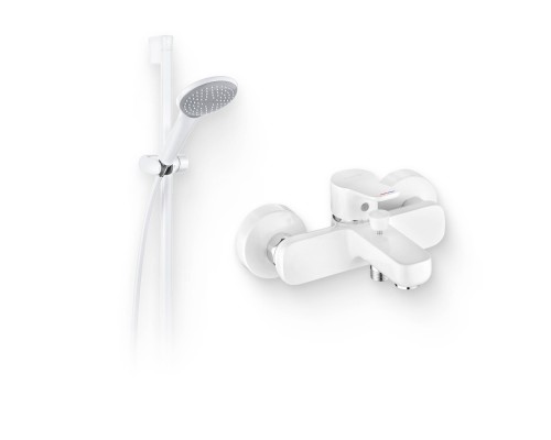 Душевой комплект Смеситель Kludi Pure Easy 376819165 + Гарнитур Freshline 1S 6784091-00