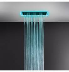 Gessi Afilo Встраиваемая душевая система 30х50см, Тропический ливень и хромотерапия, пульт упр. держатель.треб ист питания на 12B, нужен блок пита, цвет: блестящая сталь. 57401#279,  57006#238