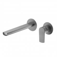 Newform Haka Смеситель для раковины, настенный, без донного клапана, цвет: PVD brushed gun metal. 72030E.59.064