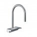 Hansgrohe Aquno Select M81 Смеситель для кухни, 1 отв., с вытяжным душем, 3jet, каскад, sBox, цвет: хром. 73831000