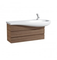 Laufen Alessi One Тумба c раковиной, 120x50cм, с 2 выдвиж. ящиками, с сифоном, подвесная, покрытие LLC, цвет: орех. 4.2450.0.097.630.1,  8.1497.4.400.104.1