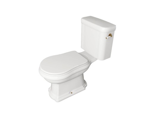 Kerasan Retro Унитаз 72х38.5см., моноблок, слив в стену, ручка смыва справа, цвет: белый/золото. 107101, 760391, 101301, 756991 Kerasan Retro Унитаз 72х38.5см., моноблок, слив в стену, ручка смыва справа, цвет: белый/золото. 107101, 760391, 101301, 756991
