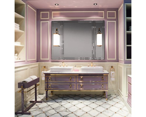 Oasis Lutetia Композиция №14 Комплект мебели напольный, 180х56хh230см, цвет: Malva/золото. Oasis Lutetia Композиция №14 Комплект мебели напольный, 180х56хh230см, цвет: Malva/золото.