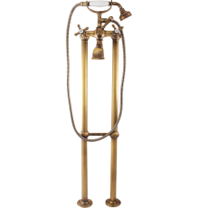 Напольный смеситель для ванны с душем Rav Slezak Morava retro MK150.5/2SM