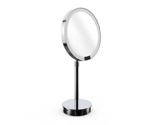 Decor Walther Round Just Look SR Косметическое зеркало 21.5x44см, настольное, увел. 5x, подсветка LED, цвет: хром. 0121900 Decor Walther Round Just Look SR Косметическое зеркало 21.5x44см, настольное, увел. 5x, подсветка LED, цвет: хром. 0121900