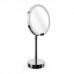 Decor Walther Round Just Look SR Косметическое зеркало 21.5x44см, настольное, увел. 5x, подсветка LED, цвет: хром. 0121900