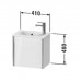 Duravit XViu Тумба подвесная 41x29x40см, с раковиной, 1 дверь, (петли справа), цвет: белый глянцевый/champagne matt. 0723430000,  XV4024RB122