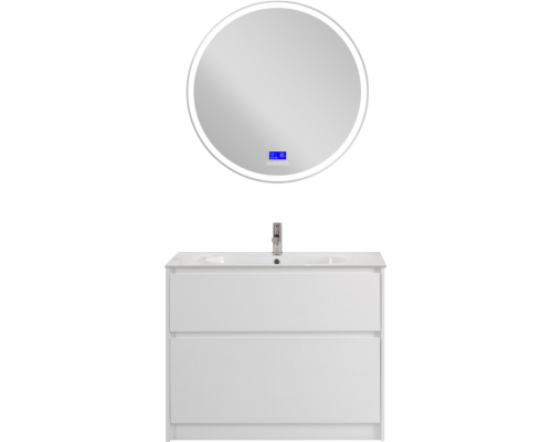 Мебель для ванной комнаты BelBagno Kraft 100 напольная, bianco opaco, раковина LOV-1000-LVB