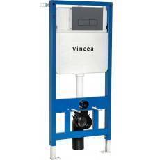 Система инсталляции для унитазов Vincea VIS-601 с кнопкой смыва VFP-002GM вороненая сталь