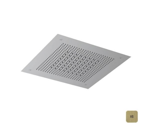 Almar Velvet Rain Верхний душ, встраиваемый, 38х38см., 2 режима, цвет: латунь брашированная PVD. E044282.HB