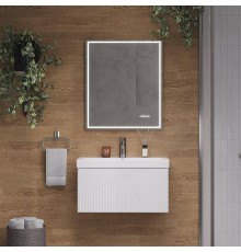 Мебель для ванной комнаты Velvex Edge 70.1Y, подвесная, белая