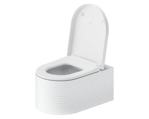 Duravit Millio Унитаз подвесной, 37х57см.,  декор Grooves, крепление в компл., цвет: белый шелковисто-матовый. 250509FF