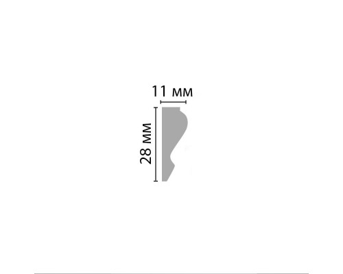 Молдинг гладкий DECOMASTER A032 (28*11*2000мм) Молдинг гладкий DECOMASTER A032 (28*11*2000мм)