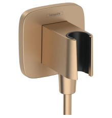 HG 26 887 140 Fixfit Porter Q Шланговое подключение с держателем ручного душа шлиф.бронза