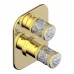 THG Hirondelles Platinum Stamped Смеситель для душа, встраиваемый, термостатический, цвет: Polished gold. A4K-F01-5500BE
